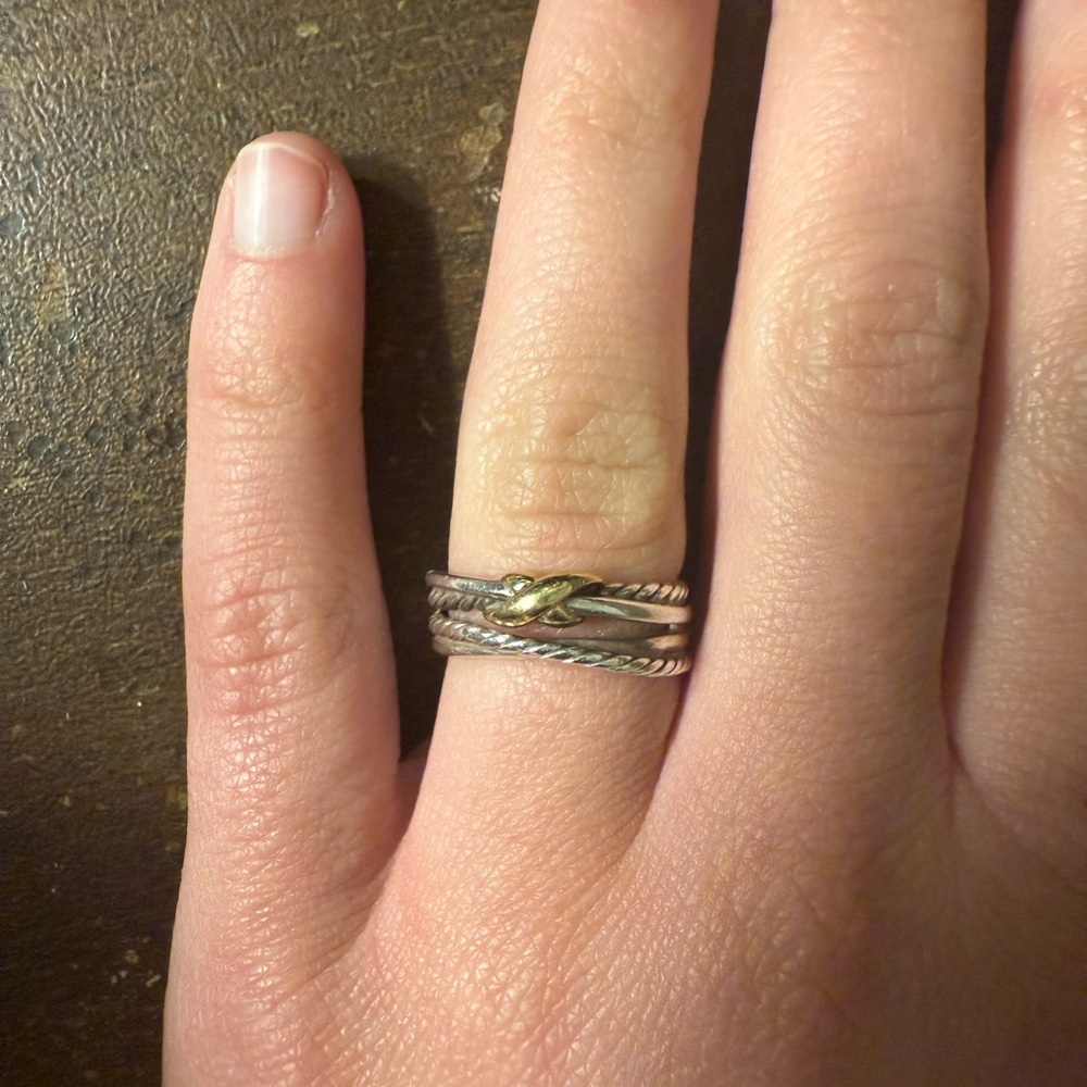 David Yurman X Crossover Band Ring- size 5.5